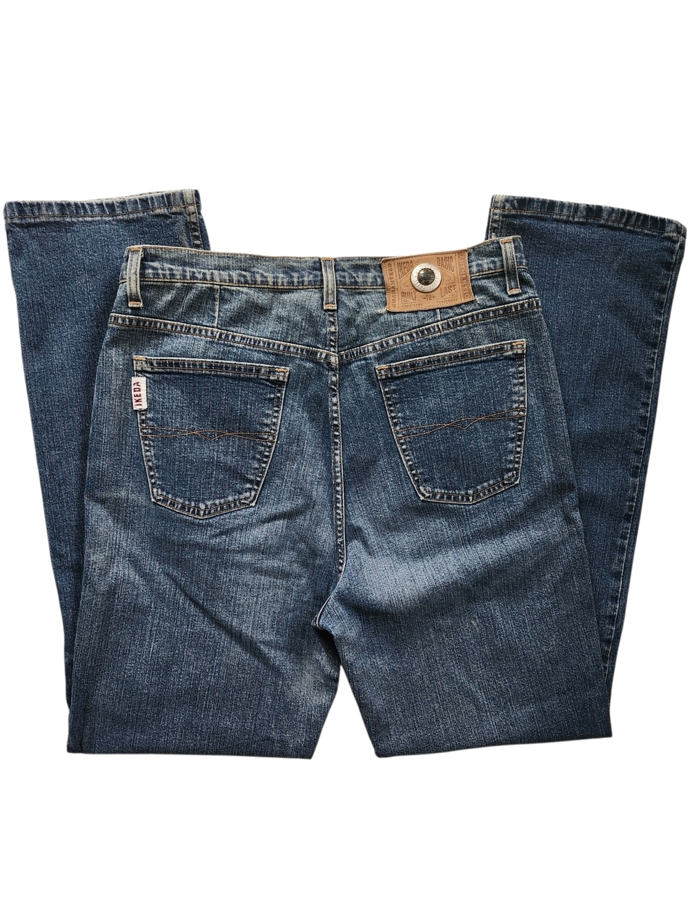 Vintage Ikeda Jeans 34x32 Made in Canada | Classic Straight Leg DenimVintage - Picture 3 of 13